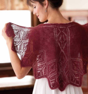 Rosebud Faroese Shawl